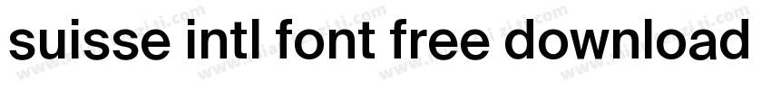 suisse intl font free download字体转换